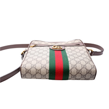 Load image into Gallery viewer, Gucci GG Supreme Coated Canvas Ophidia Messenger Bag Brown
