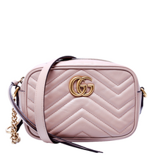 Load image into Gallery viewer, Gucci Marmont Leather Mini Camera Bag Nude
