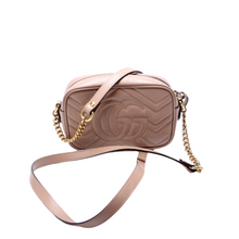 Load image into Gallery viewer, Gucci Marmont Leather Mini Camera Bag Nude
