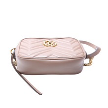 Load image into Gallery viewer, Gucci Marmont Leather Mini Camera Bag Nude

