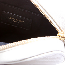 Load image into Gallery viewer, Yves Saint Laurent Grain De Poudre Round Leather Camera Bag White
