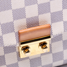Load image into Gallery viewer, Louis Vuitton Croisette Damier Azur Coated Canvas Shoulder Bag White
