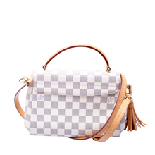 Load image into Gallery viewer, Louis Vuitton Croisette Damier Azur Coated Canvas Shoulder Bag White
