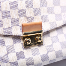 Load image into Gallery viewer, Louis Vuitton Croisette Damier Azur Coated Canvas Shoulder Bag White
