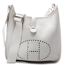 Load image into Gallery viewer, Hermes Evelyne III GM Leather Crossbody Bag Grey
