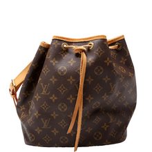 Load image into Gallery viewer, Louis Vuitton Petit Noe Canvas Shoulder Bag Brown
