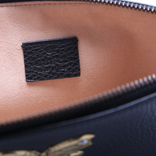 Load image into Gallery viewer, Gucci GG Marmont Butterfly Leather Clutch Bag Black
