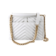 Load image into Gallery viewer, Yves Saint Laurent College Leather Medium Crossbody Bag Ivory
