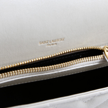 Load image into Gallery viewer, Yves Saint Laurent College Leather Medium Crossbody Bag Ivory

