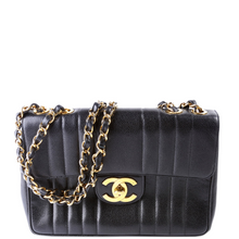 Load image into Gallery viewer, Chanel Flap Bag Vertical Quilted Caviar Jumbo Shoulder Bag Black
