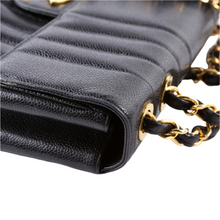 Load image into Gallery viewer, Chanel Flap Bag Vertical Quilted Caviar Jumbo Shoulder Bag Black

