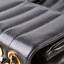 Load image into Gallery viewer, Chanel Flap Bag Vertical Quilted Caviar Jumbo Shoulder Bag Black
