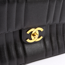 Load image into Gallery viewer, Chanel Flap Bag Vertical Quilted Caviar Jumbo Shoulder Bag Black
