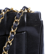 Load image into Gallery viewer, Chanel Flap Bag Vertical Quilted Caviar Jumbo Shoulder Bag Black
