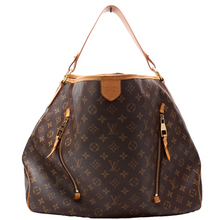 Load image into Gallery viewer, Louis Vuitton Delightful GM Canvas Tote Bag Brown
