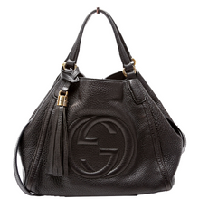 Load image into Gallery viewer, Gucci Soho Leather Shoulder Bag Black
