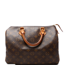 Load image into Gallery viewer, Louis Vuitton Speedy 30 Canvas Satchel Bag Brown
