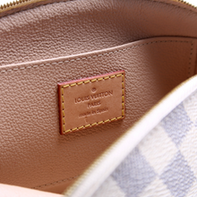 Load image into Gallery viewer, Louis Vuitton PM Damier Azur Coated Canvas Cosmetic Pouch Bag White
