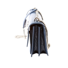 Load image into Gallery viewer, Yves Saint Laurent Sunset Medium Crocodile Embossed Leather Shoulder Bag Blue
