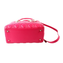 Load image into Gallery viewer, Christian Dior Lady Dior Leather Medium Shoulder Bag Pink
