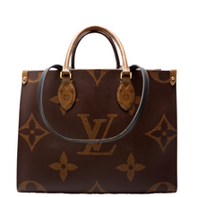 Load image into Gallery viewer, Louis Vuitton ONTHEGO MM Monogram Coated Canvas Tote Bag Brown
