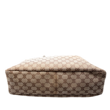 Load image into Gallery viewer, Gucci Horsebit GG Canvas Hobo Bag Brown
