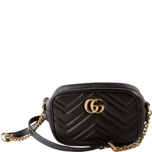 Load image into Gallery viewer, Gucci Marmont Leather Mini Camera Bag Black
