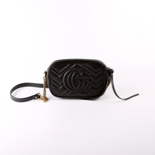 Load image into Gallery viewer, Gucci Marmont Leather Mini Camera Bag Black
