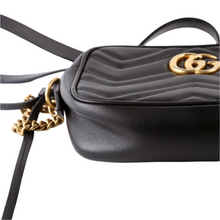 Load image into Gallery viewer, Gucci Marmont Leather Mini Camera Bag Black
