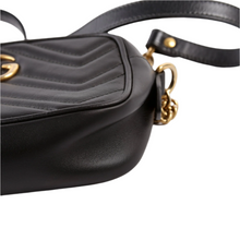 Load image into Gallery viewer, Gucci Marmont Leather Mini Camera Bag Black
