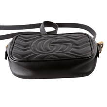 Load image into Gallery viewer, Gucci Marmont Leather Mini Camera Bag Black
