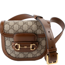 Load image into Gallery viewer, Gucci GG Supreme 1955 Horsebit Canvas Belt Bag Brown
