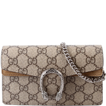 Load image into Gallery viewer, Gucci Dionysus GG Super Mini Canvas Crossbody Bag Tan
