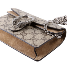 Load image into Gallery viewer, Gucci Dionysus GG Super Mini Canvas Crossbody Bag Tan
