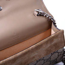 Load image into Gallery viewer, Gucci Dionysus GG Super Mini Canvas Crossbody Bag Tan
