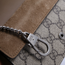 Load image into Gallery viewer, Gucci Dionysus GG Super Mini Canvas Crossbody Bag Tan
