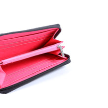 Load image into Gallery viewer, CHANEL Cambon Ligne Zip Around leather Long Wallet Black
