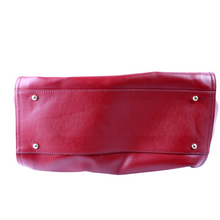 Load image into Gallery viewer, Chanel Deauville Studded Caviar Leather Shoulder Bag Red
