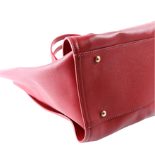 Load image into Gallery viewer, Chanel Deauville Studded Caviar Leather Shoulder Bag Red
