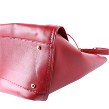 Load image into Gallery viewer, Chanel Deauville Studded Caviar Leather Shoulder Bag Red
