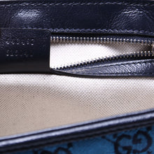 Load image into Gallery viewer, GUCCI Marmont GG Small Flap Canvas Shoulder Bag Blue
