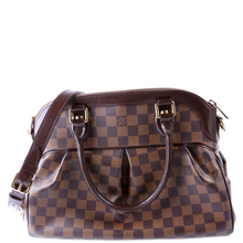 Load image into Gallery viewer, Louis Vuitton Trevi GM Damier Ebene Coated Canvas Shoulder Bag Brown
