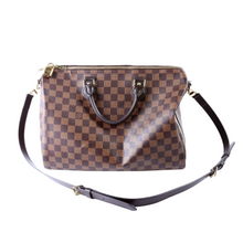 Load image into Gallery viewer, Louis Vuitton Speedy 35 Damier Ebene Coated Canvas Crossbody Bag Brown

