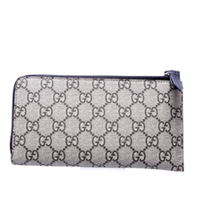 Load image into Gallery viewer, Gucci GG Supreme Coated Canvas Kingsnake L-Zip Wallet Tan
