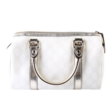 Load image into Gallery viewer, Gucci GG Supreme Coated Canvas Plus Joy Boston Bag White
