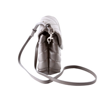 Load image into Gallery viewer, Yves Saint Laurent LouLou Satchel Toy Leather Crossbody Bag Grey

