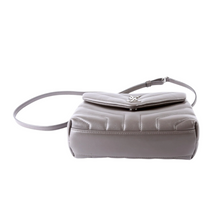 Load image into Gallery viewer, Yves Saint Laurent LouLou Satchel Toy Leather Crossbody Bag Grey
