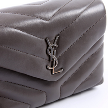 Load image into Gallery viewer, Yves Saint Laurent LouLou Satchel Toy Leather Crossbody Bag Grey
