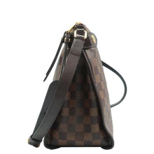 Load image into Gallery viewer, LOUIS VUITTON Duomo Damier Crossbody Bag Brown  left side
