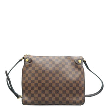 Load image into Gallery viewer, LOUIS VUITTON Duomo Damier Crossbody Bag Brown  front side
